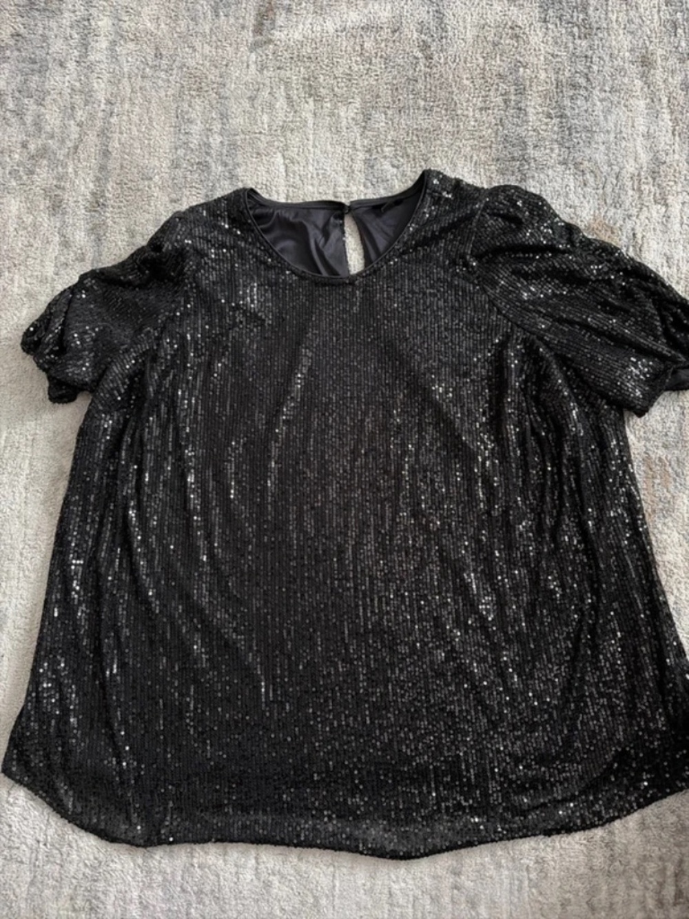 Torrid Abbey Short Sleeve Sequin Top 3X